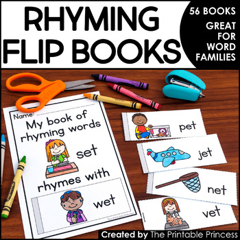 Rhyming Activities: Flip Books to Teach Words that Rhyme - The